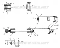 AMORTISSEUR FOX, GAS, RESEVOIR Scrambler W967840 (4935823582C11A)