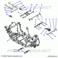 CHASSIS, MAIN FRAME AND SKID PLATES
