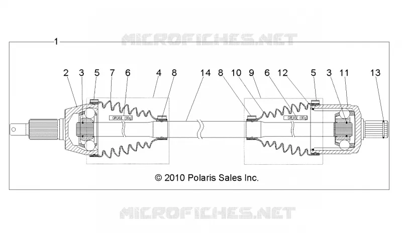 DRIVE TRAIN, TRANSMISSION AVANT SHAFT