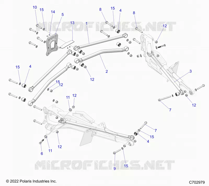 SUSPENSION ARRIERE TRAILING ARMS MOUNTING, PREMIUM