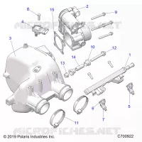 ENGINE, PRISE D'AIR MANIFOLD