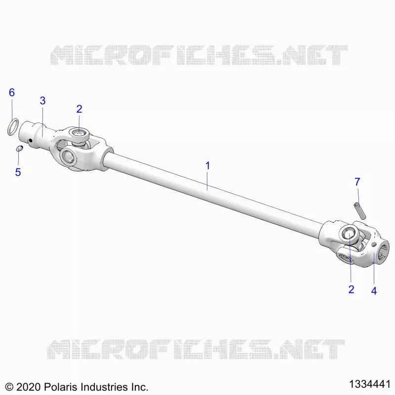 SYSTÃˆME DE TRANSMISSION, FRONT PROP SHAFT