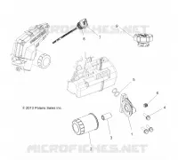 ENGINE, FILTRE A HUILE AND DIPSTICK