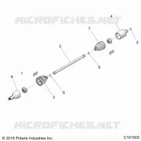 DRIVE TRAIN, DRIVE ARBRE DE TRANSMISSION ARRIERE
