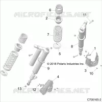 SUSPENSION, REAR SUPPORT AMORTISSEUR 