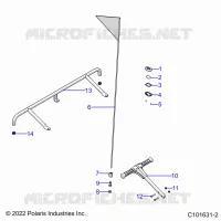 PARE CHOCS, REAR, FLAG, BEACON, AND PASS HANDLE