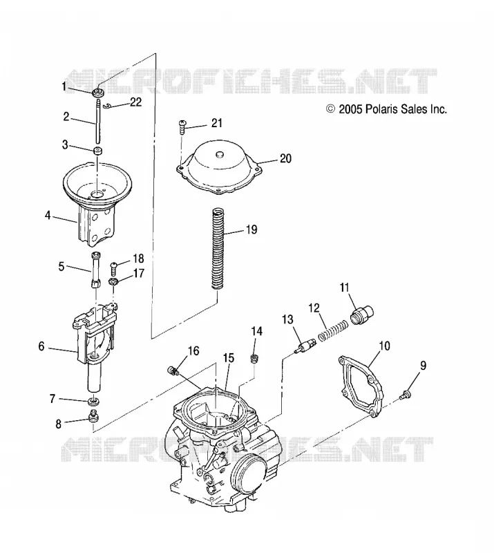 MOTEUR, CARBURATEUR, UPPER