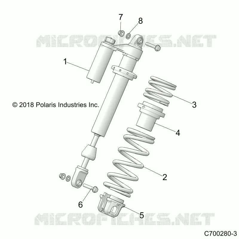 SUSPENSION, AMORTISSEUR AVANT MOUNTING