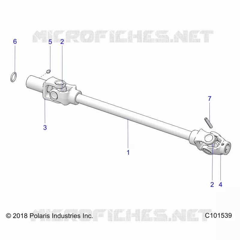 SYSTÃˆME DE TRANSMISSION, FRONT PROP SHAFT