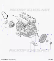 ENGINE, ALTERNATEUR, FLYWHEEL, AND STARTER