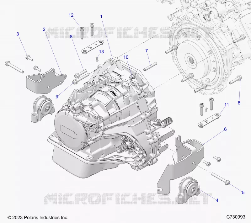 SYSTÃˆME DE TRANSMISSION, TRANSMISSION MOUNTING