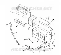 SUPPORT BATTERIE 500 SPX (4922552255012A)