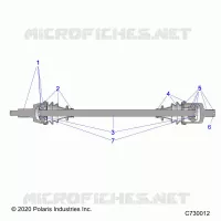 SYSTÃˆME DE TRANSMISSION, FRONT HALF SHAFT