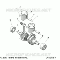 ENGINE, PISTON ET VILEBREQUIN