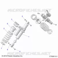SUSPENSION, REAR SUPPORT AMORTISSEUR 