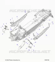 CHASSIS, PROTECTION D'EMBRAYAGE, FOOTRESTS, AND RUNNINGBOARDS