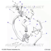 MOTEUR, WATERPUMP AND BYPASS