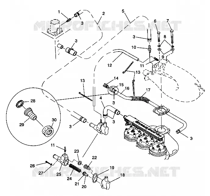 SYSTÈME DE REFROIDISSEMENT SL 750 / B934070 (4924752475018A)