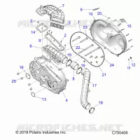 DRIVE TRAIN, COUVERCLE D'EMBRAYAGE AND DUCTING