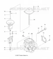 MOTEUR, CARBURATEUR, UPPER