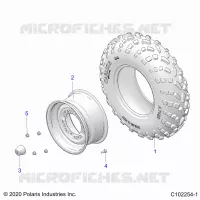 ROUES, FRONT TIRE