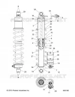 SUSPENSION, AMORTISSEUR ARRIERE TRACK (1543574)