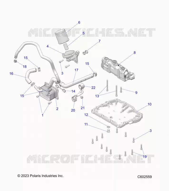 POMPE A HUILE/FILTER/COOLER/HOSES