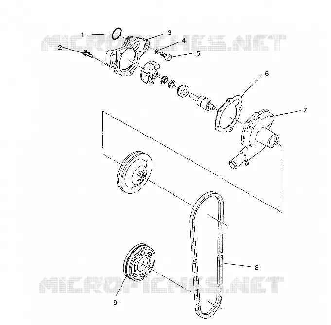 POMPE A EAU 440 XCR / 0931760 (4923022302031A)
