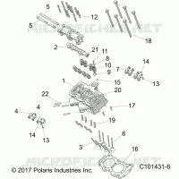 CYLINDRE HEAD, CAM AND VALVES