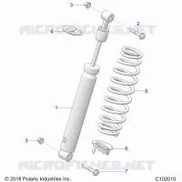 SUSPENSION, AMORTISSEUR ARRIERE