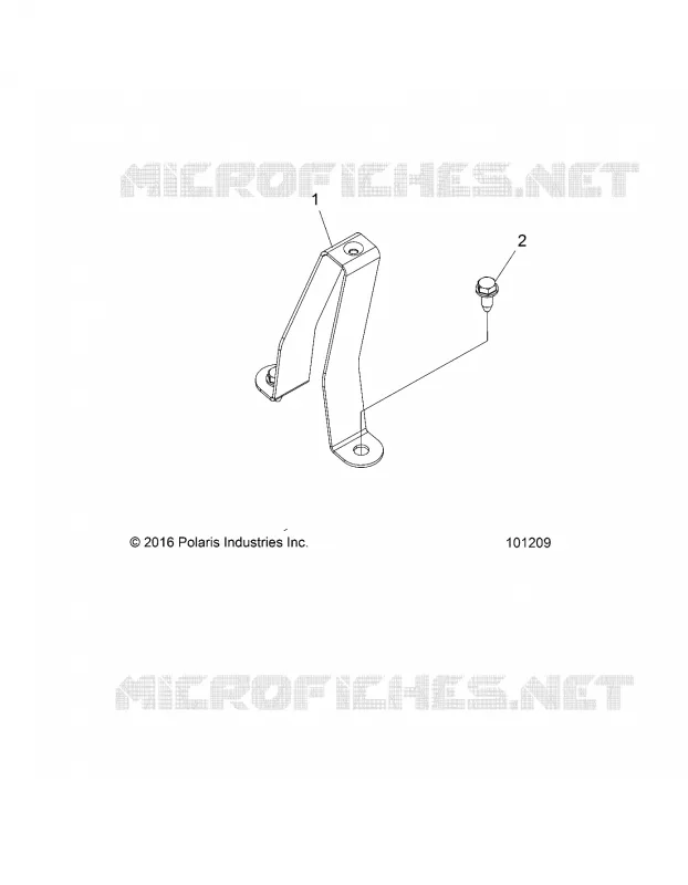 CHASSIS, CARBURANT TANK SUPPORT BRACKET
