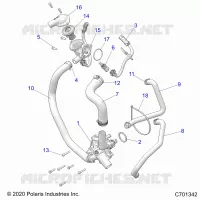 MOTEUR, WATERPUMP AND BYPASS