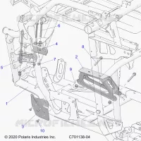 CHASSIS, MOTEUR AND REAR DRIVELINE MOUNTING