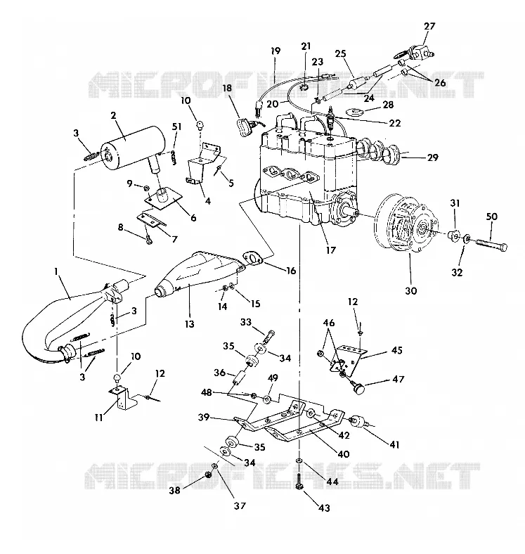 SUPPORT MOTEUR 500 XLT (4921662166029A)