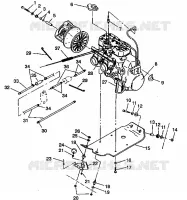 SUPPORT MOTEUR 500 EFI 0942774 and  EFI SKS 0942574 (49274127410029)