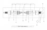 DRIVE TRAIN, DRIVE ARBRE DE TRANSMISSION ARRIERE