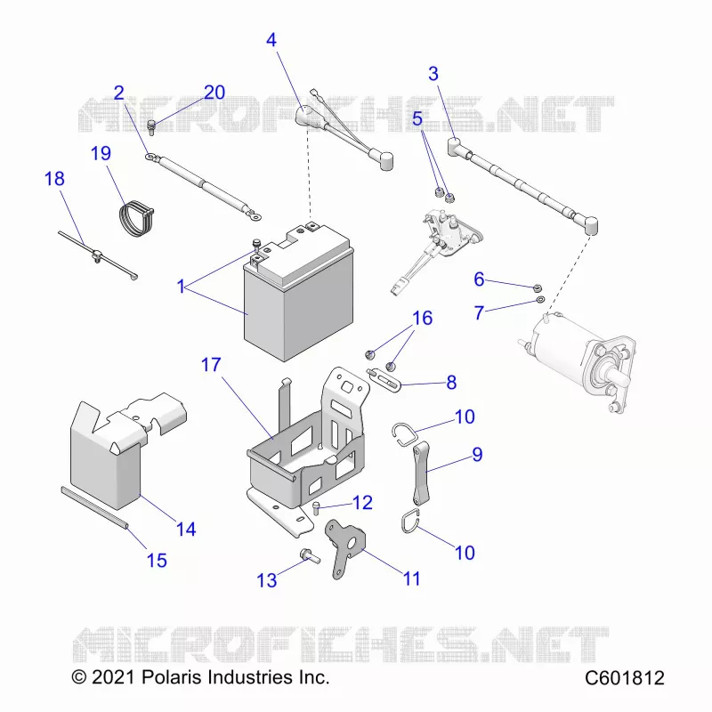 ELECTRICITE, BATTERY BOX  ASM.