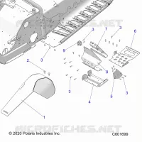 CHASSIS, FOOTREST-LH AND PROTECTION D'EMBRAYAGE