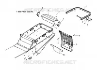 CHASSIS, REAR PARE CHOCS, HITCH AND SNOW FLAP