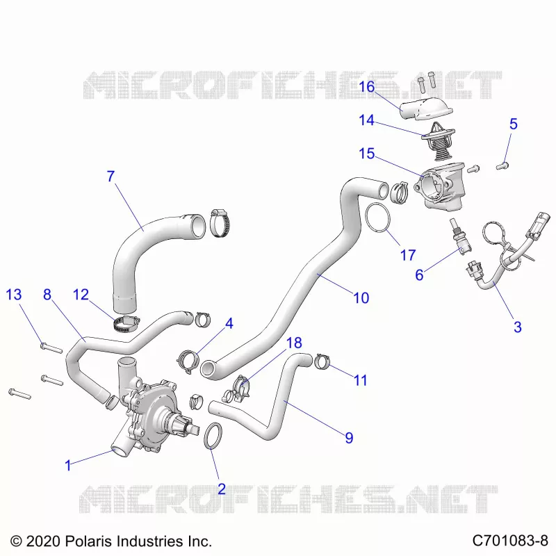 MOTEUR, WATERPUMP AND BYPASS