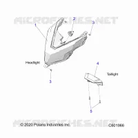 ELECTRICITE, HEADLIGHT AND TAILLIGHT