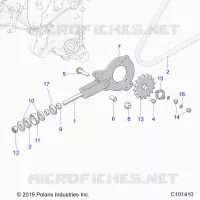 DRIVE TRAIN, TENDEUR DE CHAINE AND SPROCKET