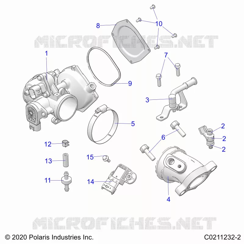 ENGINE, CORPS DE PAPILON AND FUEL RAIL