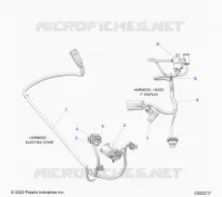 ELECTRICITE, WIRE HARNESS, HOOD, ELECTRIC START