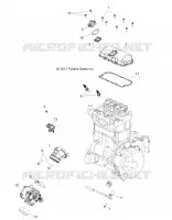 ENGINE, THROTTLE BODY AND COUVERCLE SOUPAPE