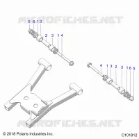 SUSPENSION ARRIERE A-ARM MOUNTING AND BUSHINGS