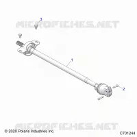 SYSTÃˆME DE TRANSMISSION, FRONT PROP SHAFT