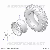 ROUES, FRONT TIRE
