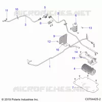 RESERVOIR DE CARBURANT EVAP, CANISTER AND LINES
