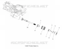 SYSTÈME DE TRANSMISSION, PONT PRINCIPAL OUTPUT SHAFT